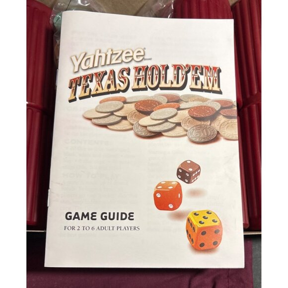 Yahtzee Texas Hold Em Classic Dice Game Complete Set With Guide Never Played - Picture 6 of 9